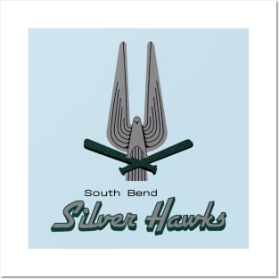 Classic South Bend Silver Hawks Baseball Posters and Art